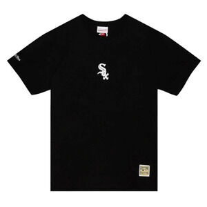 Mitchell & Ness MLB Insignia SS Tee Chicago White Sox Crewneck Black Size Small